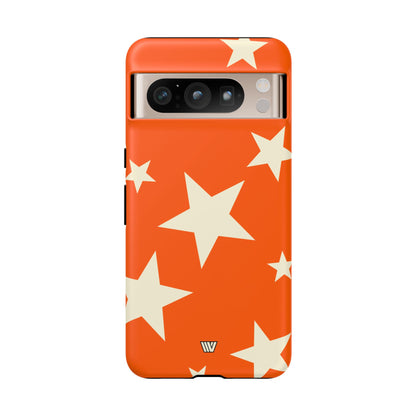ORANGE BOLD STARS | Tough Phone Case
