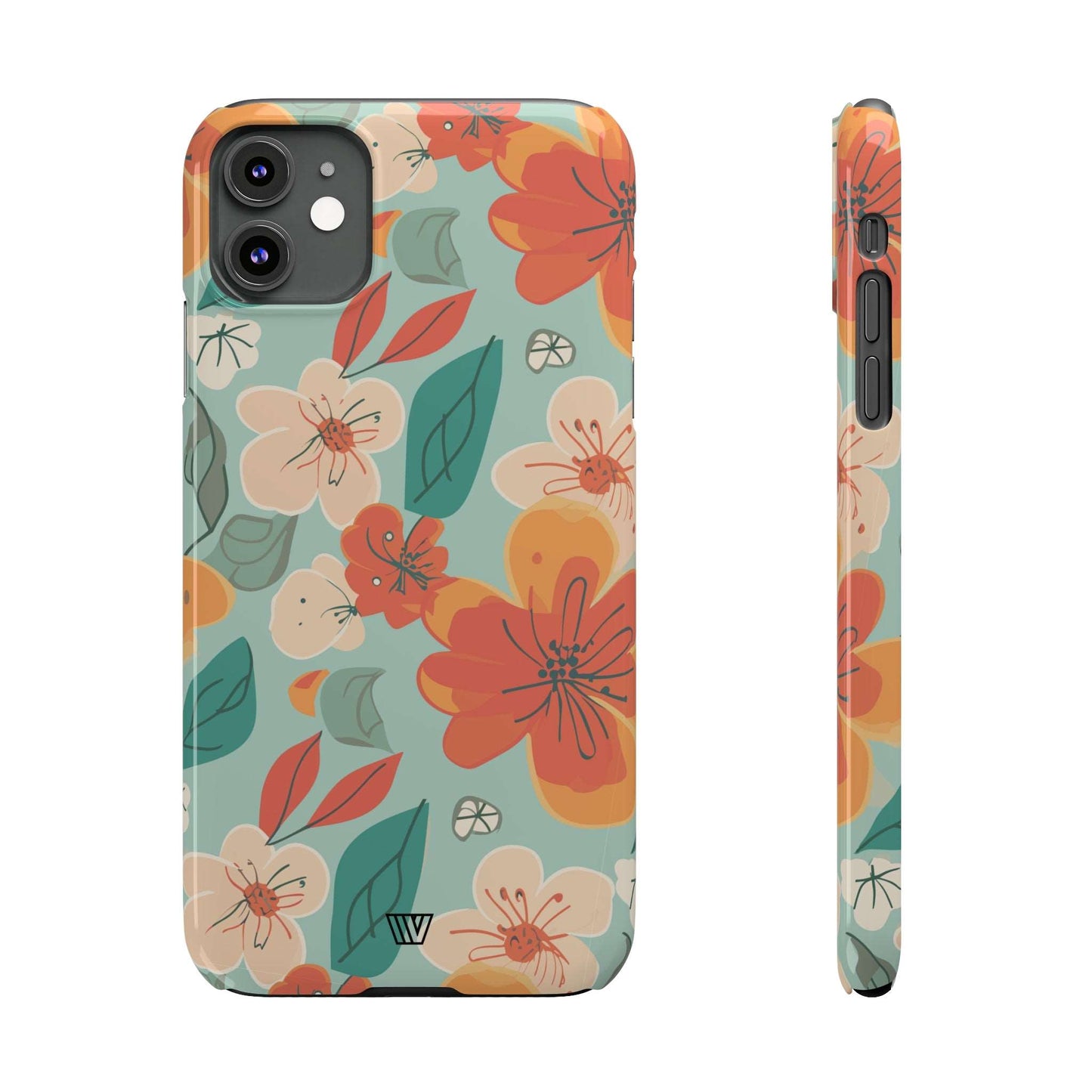 BLOOD ORANGE FLOWERS | Slim iPhone Case