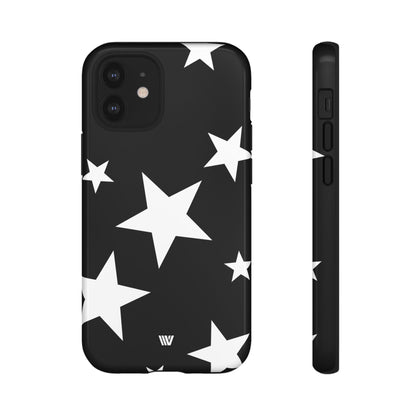 JET BLACK BOLD STARS | Tough Phone Case