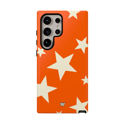 ORANGE BOLD STARS | Tough Phone Case