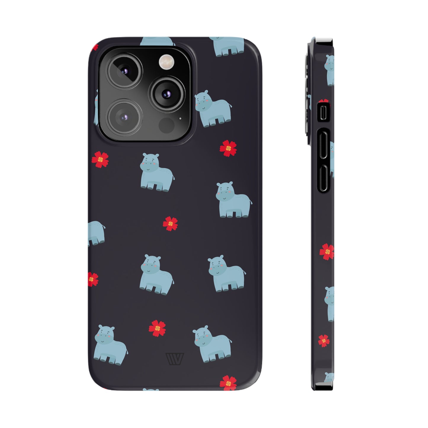 HIPPO PATTERN | Slim iPhone Case - Trovvve