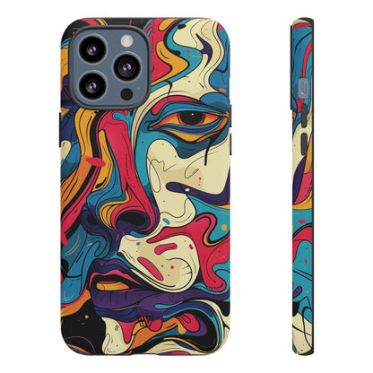 PAINT SWIRL FACE | Tough Phone Case