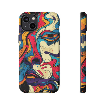 PAINT SWIRL FACE | Tough Phone Case