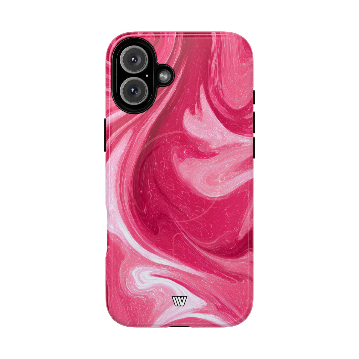 Strawberry Storm MagSafe Tough iPhone Case – iPhone 16 Plus, Glossy