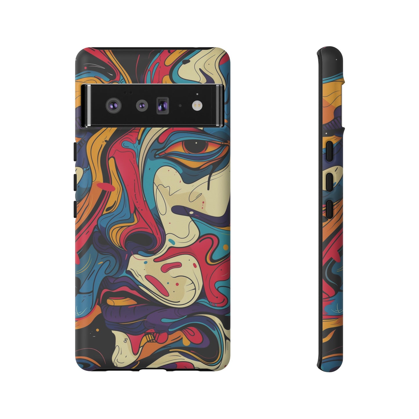 PAINT SWIRL FACE | Tough Phone Case