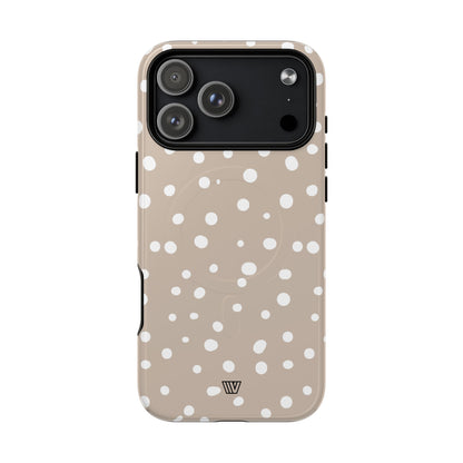BEIGE DOTS | MagSafe Tough iPhone Case
