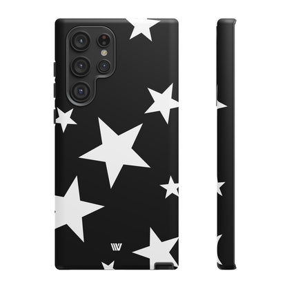 JET BLACK BOLD STARS | Tough Phone Case