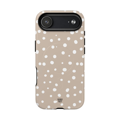 BEIGE DOTS | MagSafe Tough iPhone Case