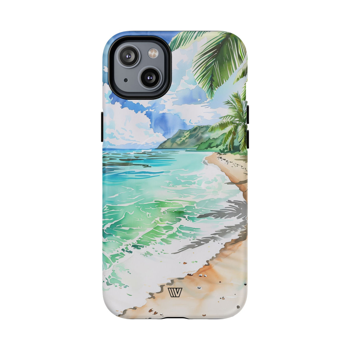 Watercolor Beach MagSafe Tough iPhone Case – iPhone 14 Plus, Matte