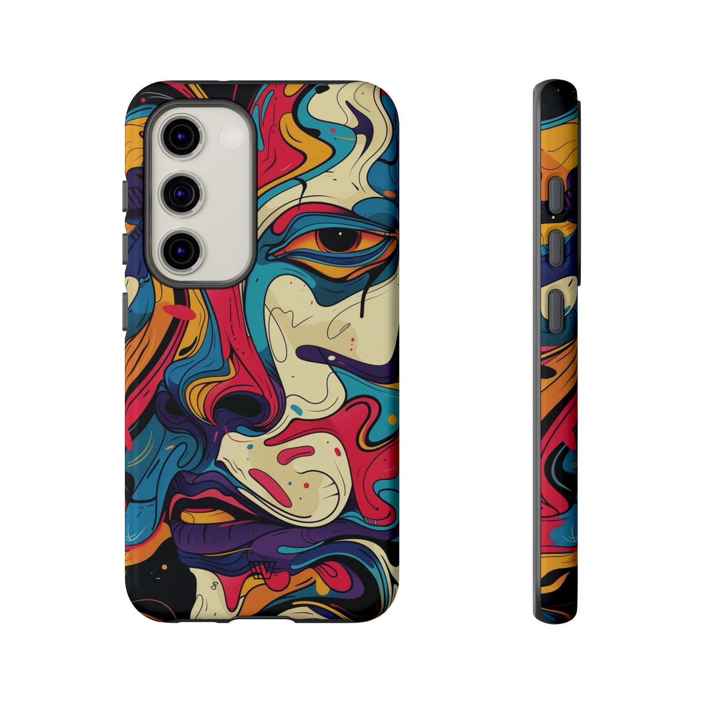 PAINT SWIRL FACE | Tough Phone Case