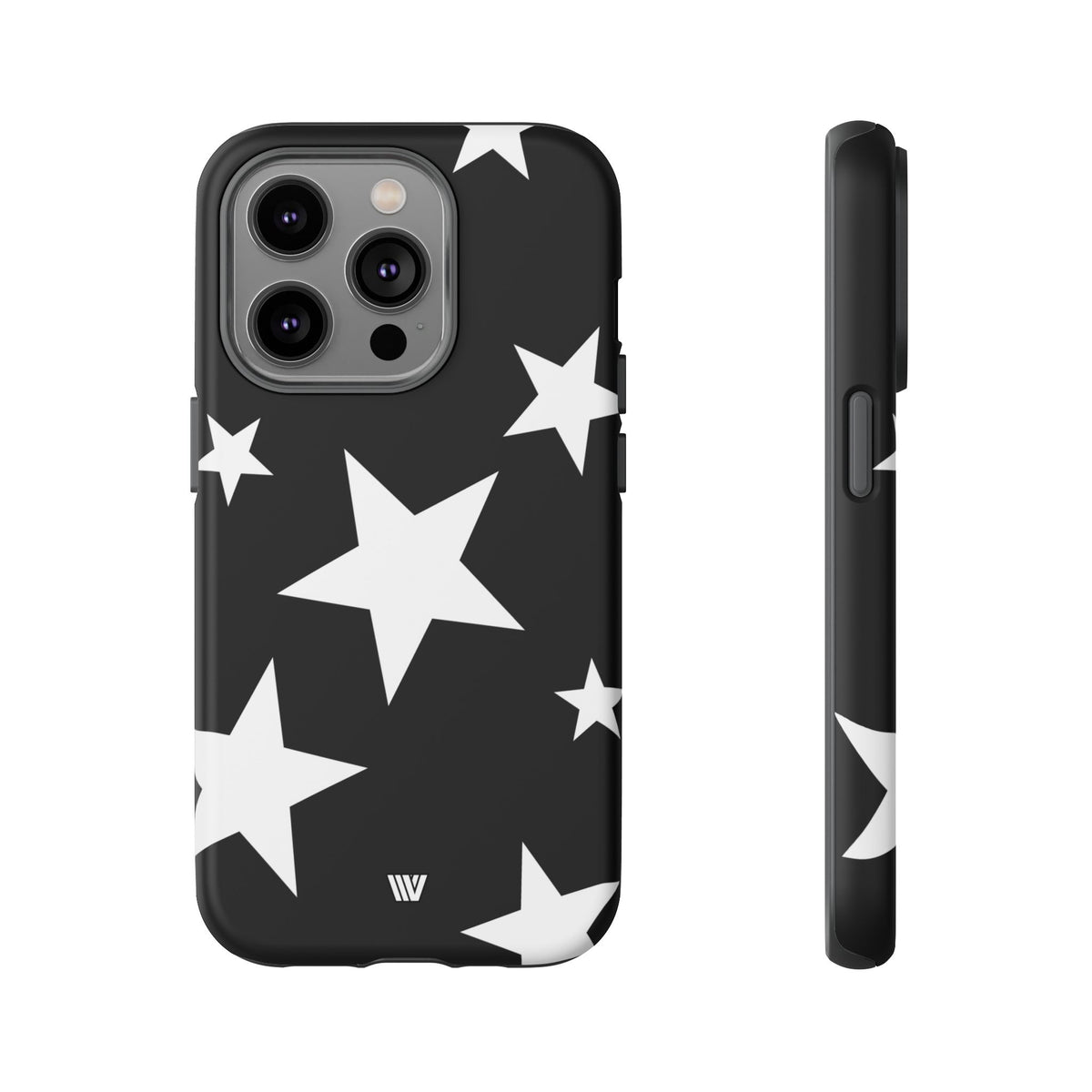 JET BLACK BOLD STARS | Tough Phone Case