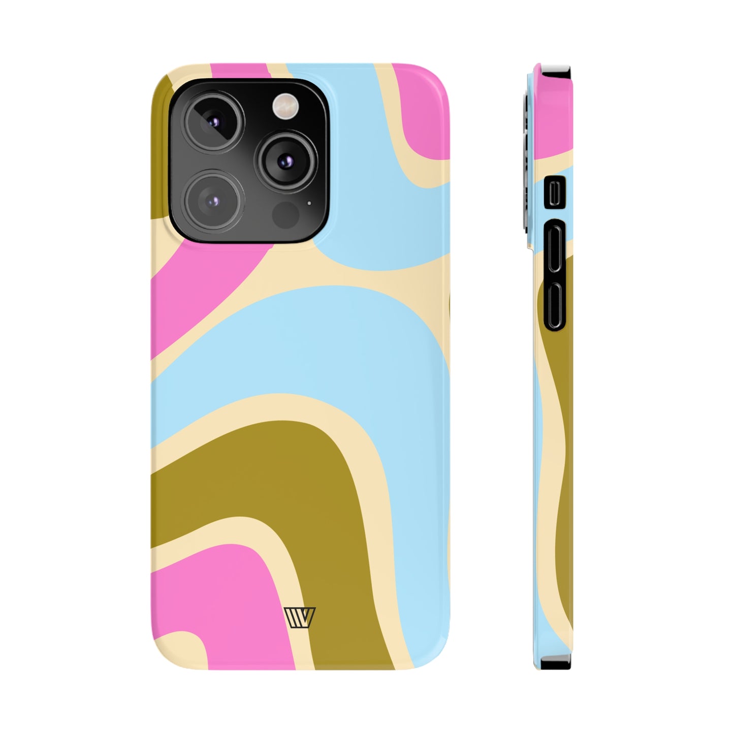 LARGE GROOVY WAVES | Slim iPhone Case - Trovvve