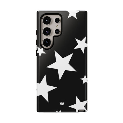 JET BLACK BOLD STARS | Tough Phone Case