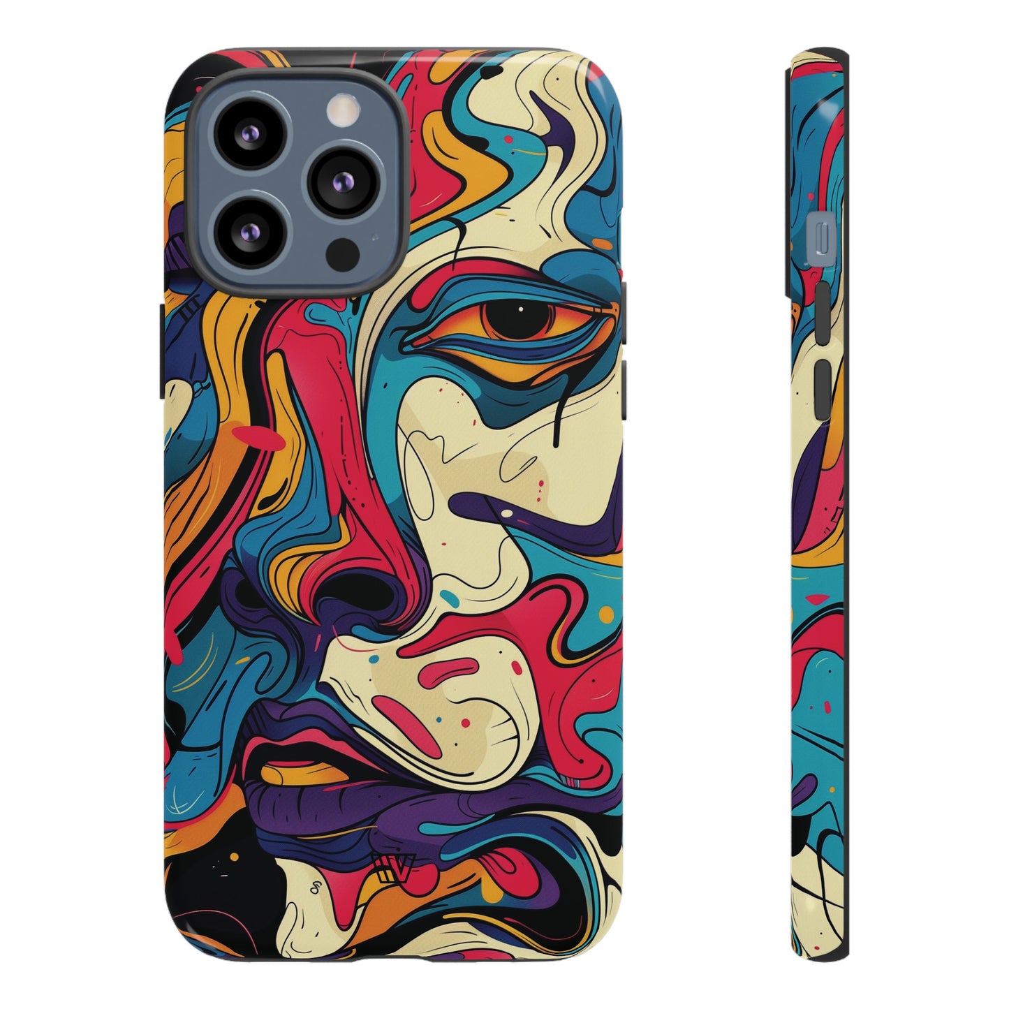 PAINT SWIRL FACE | Tough Phone Case