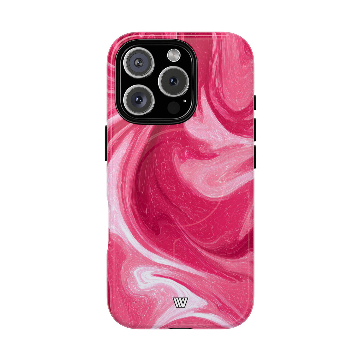 Strawberry Storm MagSafe Tough iPhone Case – iPhone 16 Pro, Glossy