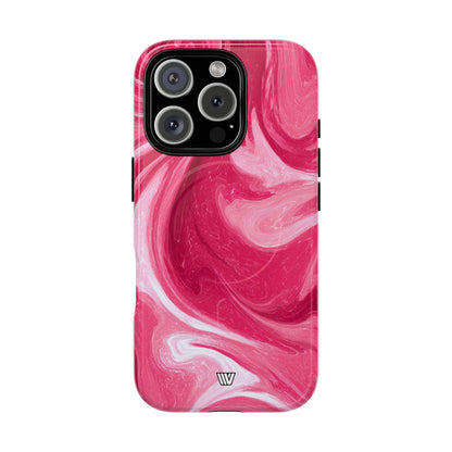 Strawberry Storm MagSafe Tough iPhone Case – iPhone 16 Pro, Glossy