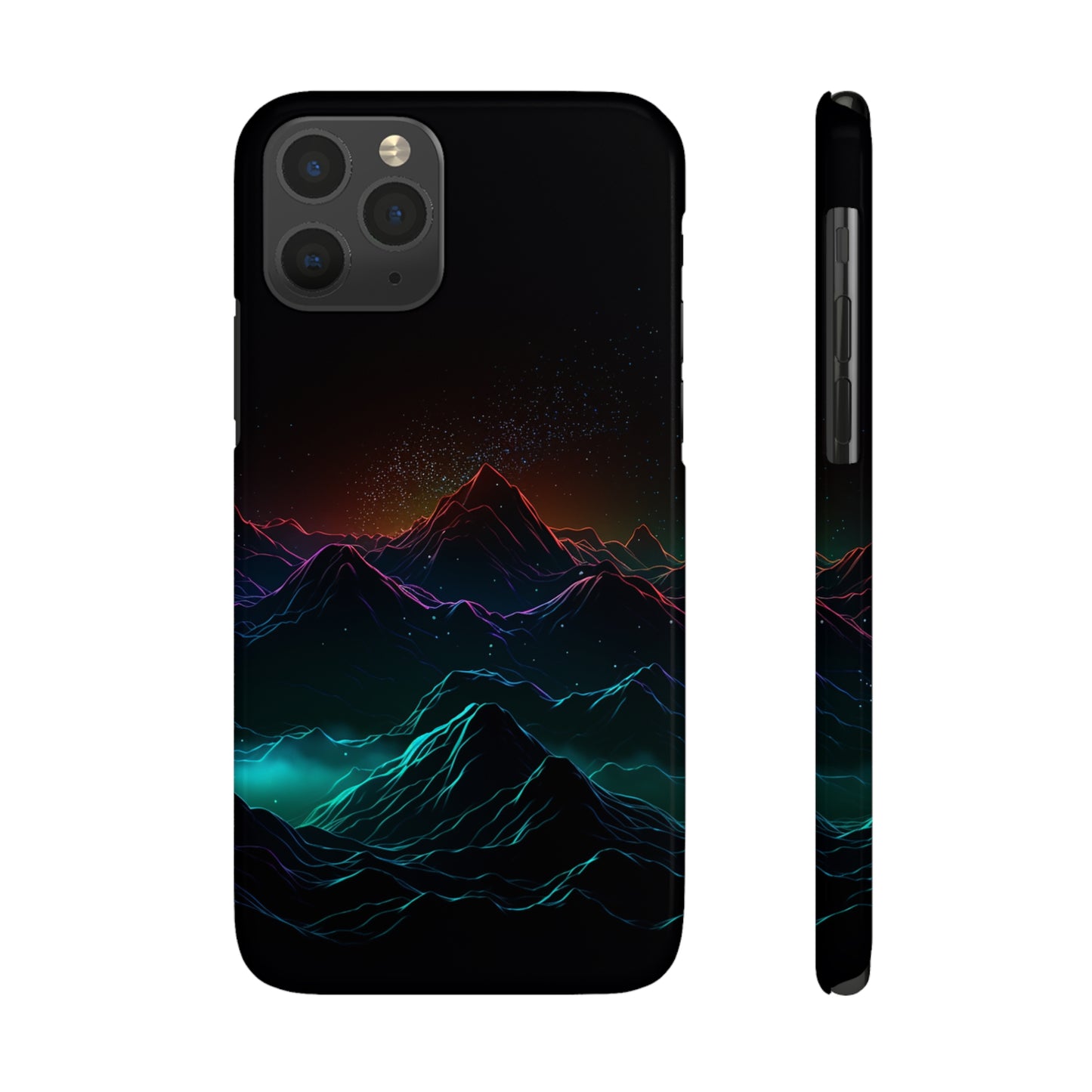 NEON MOUNTAINS | Slim iPhone Case - Trovvve