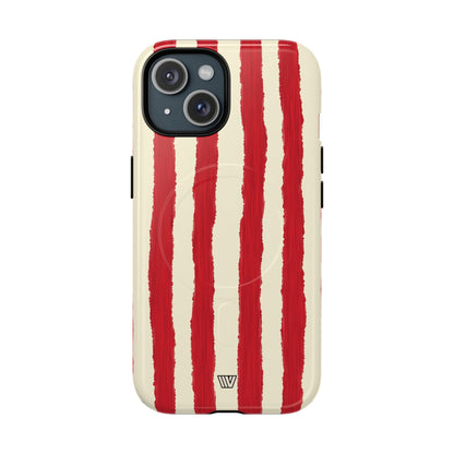 CANDY CANE STRIPE | MagSafe Tough iPhone Case