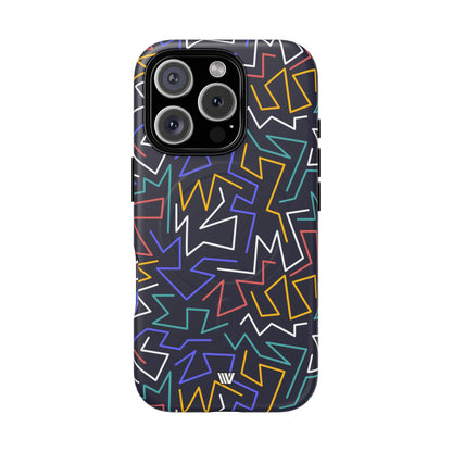 Zigzag Night MagSafe Tough iPhone Case – iPhone 16 Pro, Matte