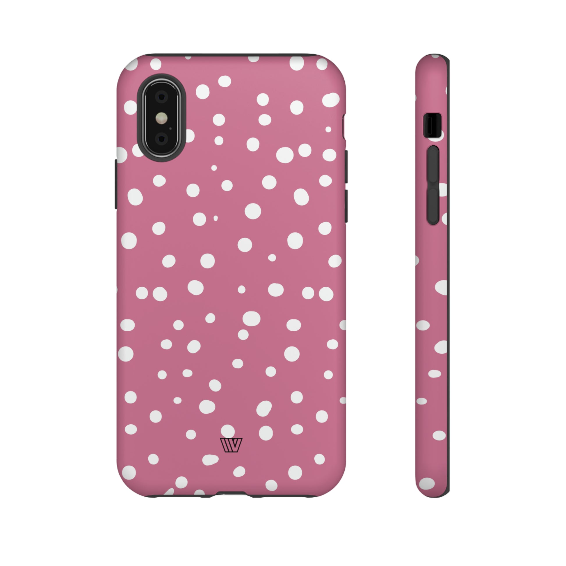 BLUSH RED DOTS | Tough Phone Case - Trovvve