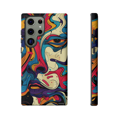 PAINT SWIRL FACE | Tough Phone Case