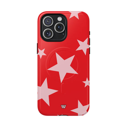 RED BOLD STARS | MagSafe Tough iPhone Case