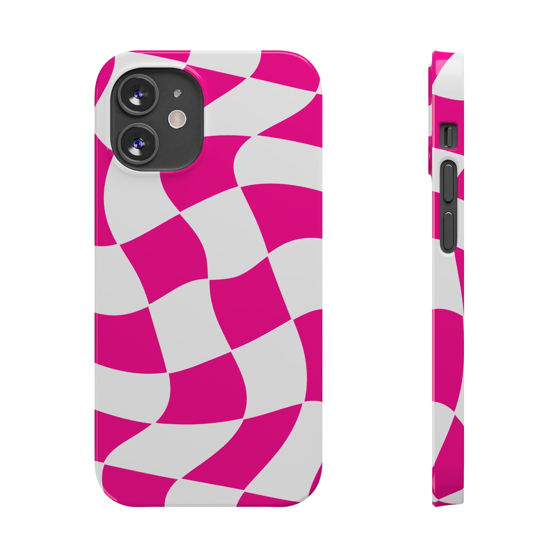 HOT PINK WAVY  | Slim iPhone Case - Trovvve