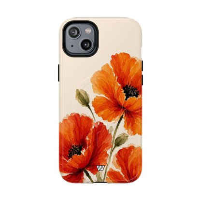WILD POPPIES | MagSafe Tough iPhone Case