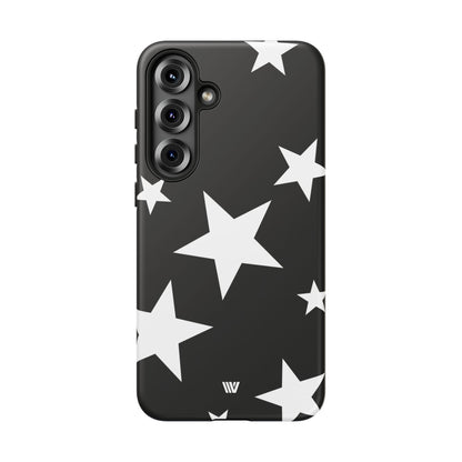 JET BLACK BOLD STARS | Tough Phone Case