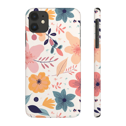 CUTE SUMMER FLOWER PATTERN | Slim iPhone Case - Trovvve