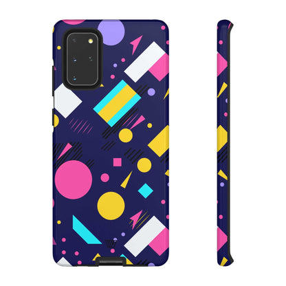 80s / 90s RETRO PATTERN DARK | Tough Phone Case