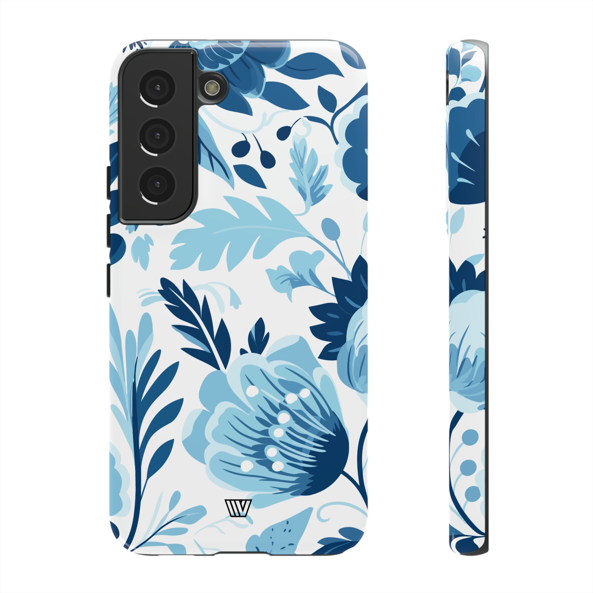 BLUE WHITE FLOWERS | Tough Phone Case - Trovvve