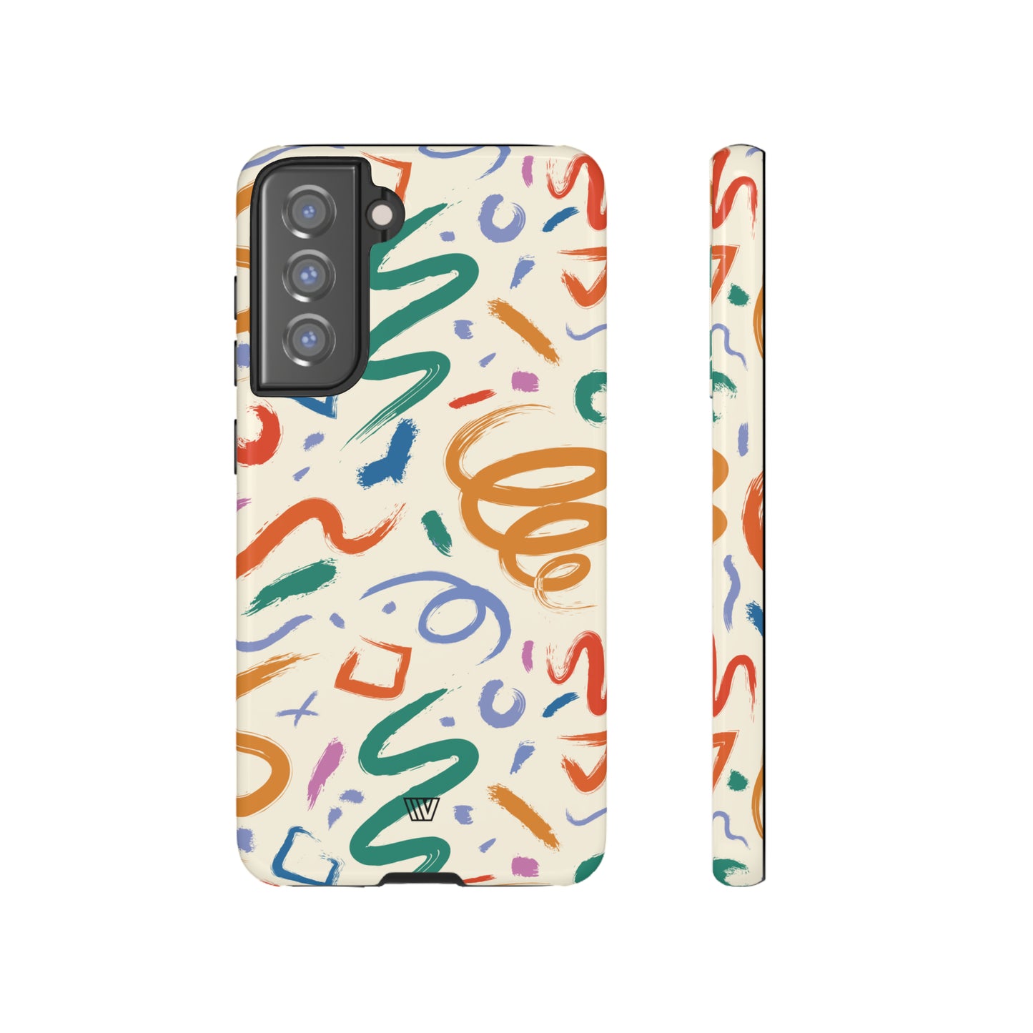 DOODLE PAINT BRUSH STROKES | Tough Phone Case