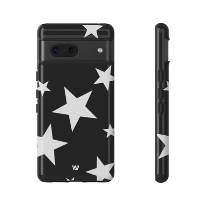 JET BLACK BOLD STARS | Tough Phone Case
