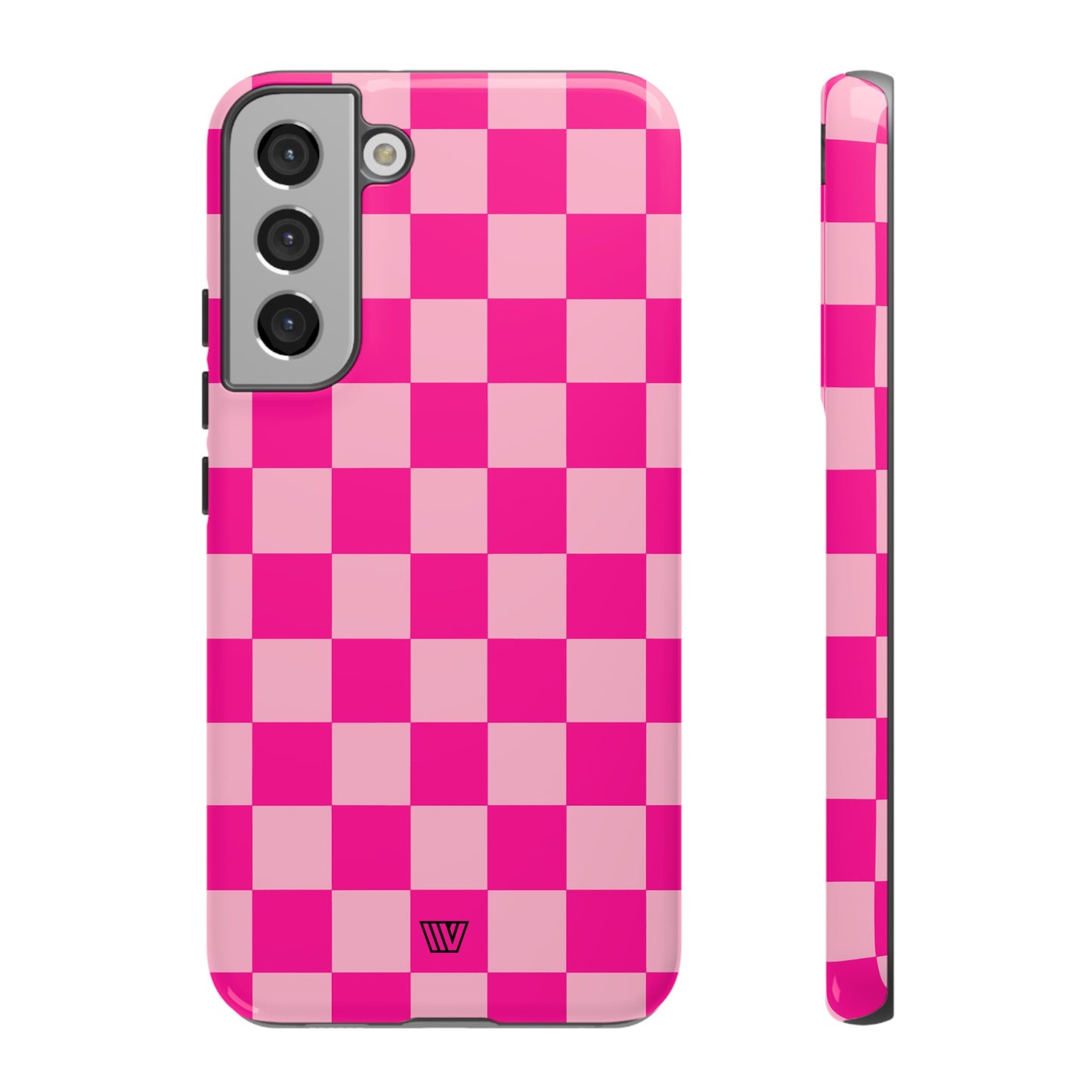 HOT PINK CHECKERBOARD | Tough Phone Case