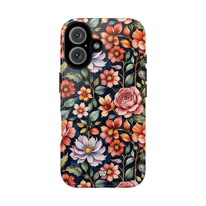 Night Bloom Bouquet Tough Phone Case – iPhone 16, Glossy