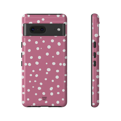 BLUSH RED DOTS | Tough Phone Case - Trovvve