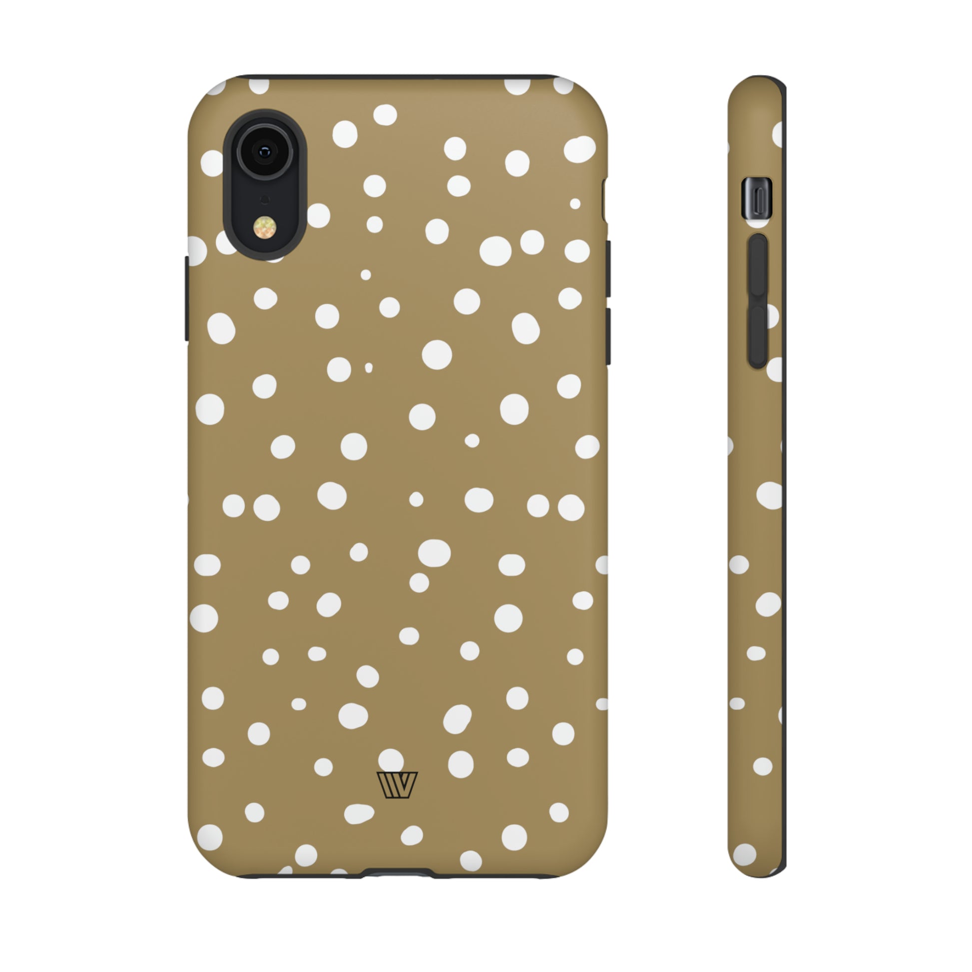 DARK BEIGE DOTS | Tough Phone Case - Trovvve