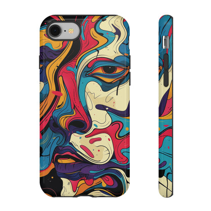 PAINT SWIRL FACE | Tough Phone Case