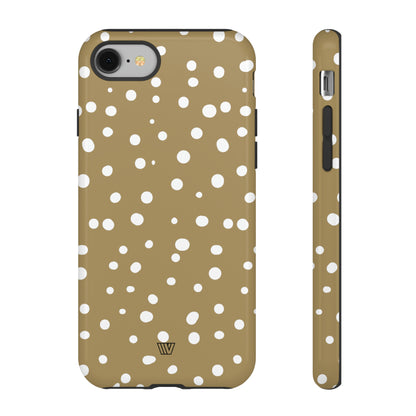 DARK BEIGE DOTS | Tough Phone Case - Trovvve