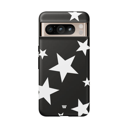 JET BLACK BOLD STARS | Tough Phone Case