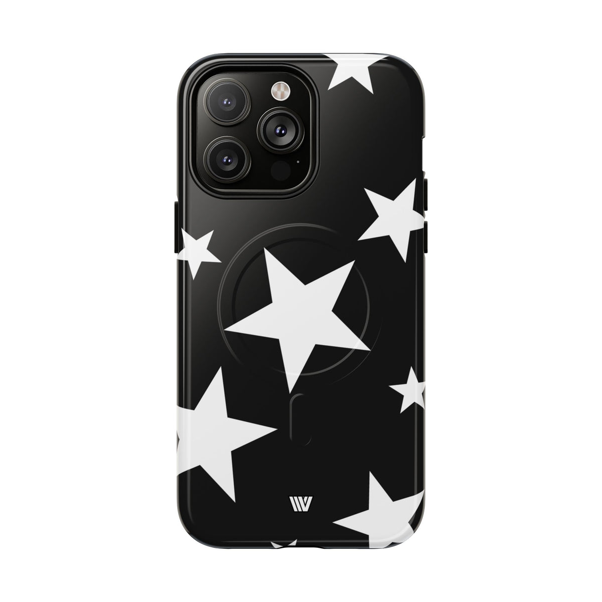 JET BLACK BOLD STARS | MagSafe Tough iPhone Case