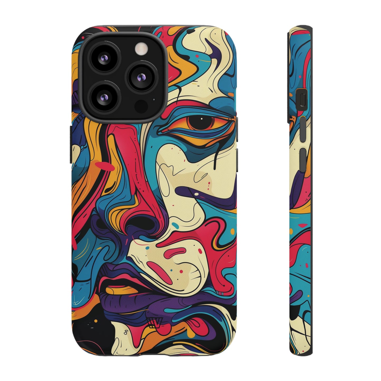 PAINT SWIRL FACE | Tough Phone Case