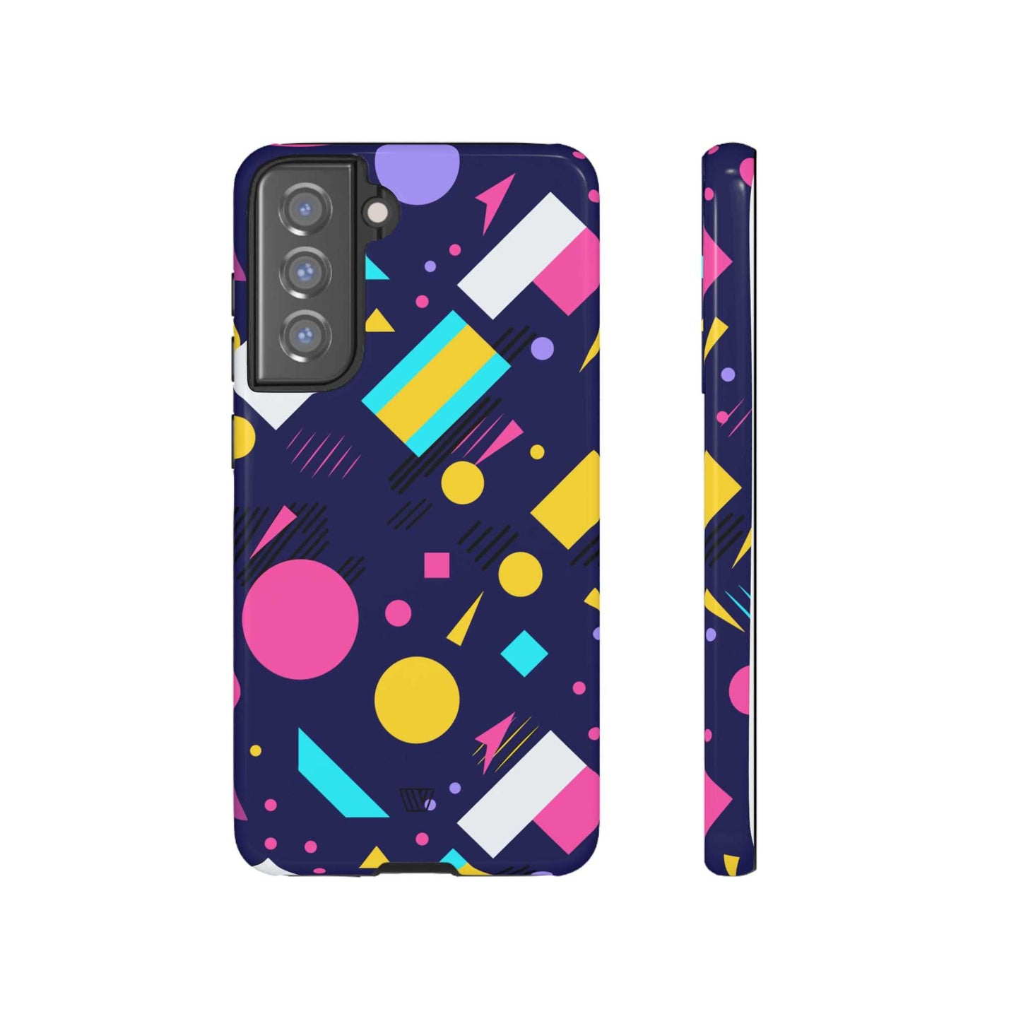 80s / 90s RETRO PATTERN DARK | Tough Phone Case