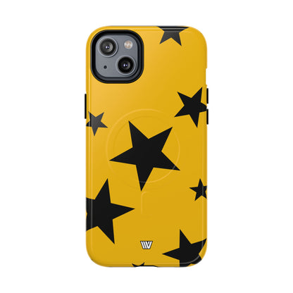 YELLOW BOLD STARS | MagSafe Tough iPhone Case