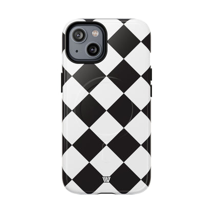 BLACK & WHITE DIAMOND | MagSafe Tough iPhone Case