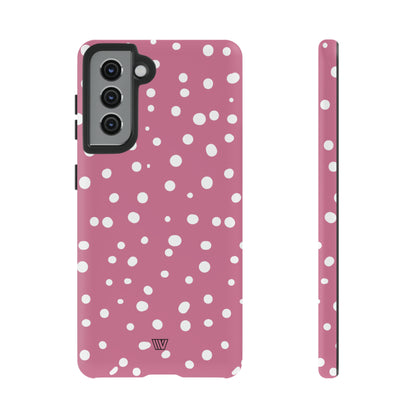 BLUSH RED DOTS | Tough Phone Case - Trovvve