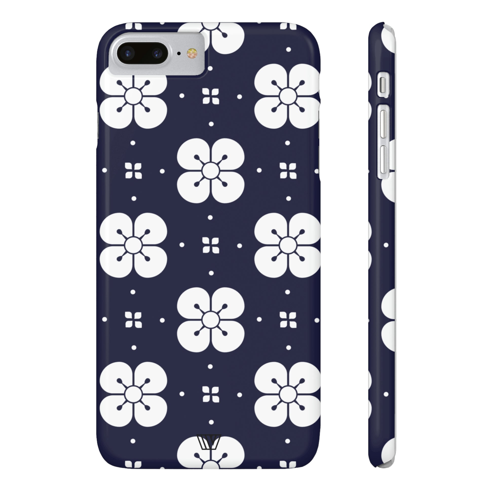 GEOMETRIC FLOWER BLUE | Slim iPhone Case - Trovvve