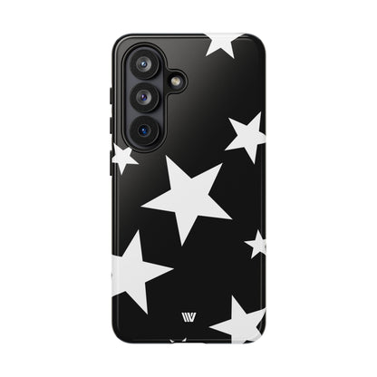 JET BLACK BOLD STARS | Tough Phone Case