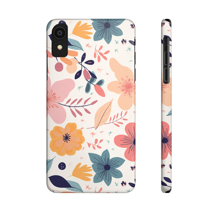 CUTE SUMMER FLOWER PATTERN | Slim iPhone Case - Trovvve